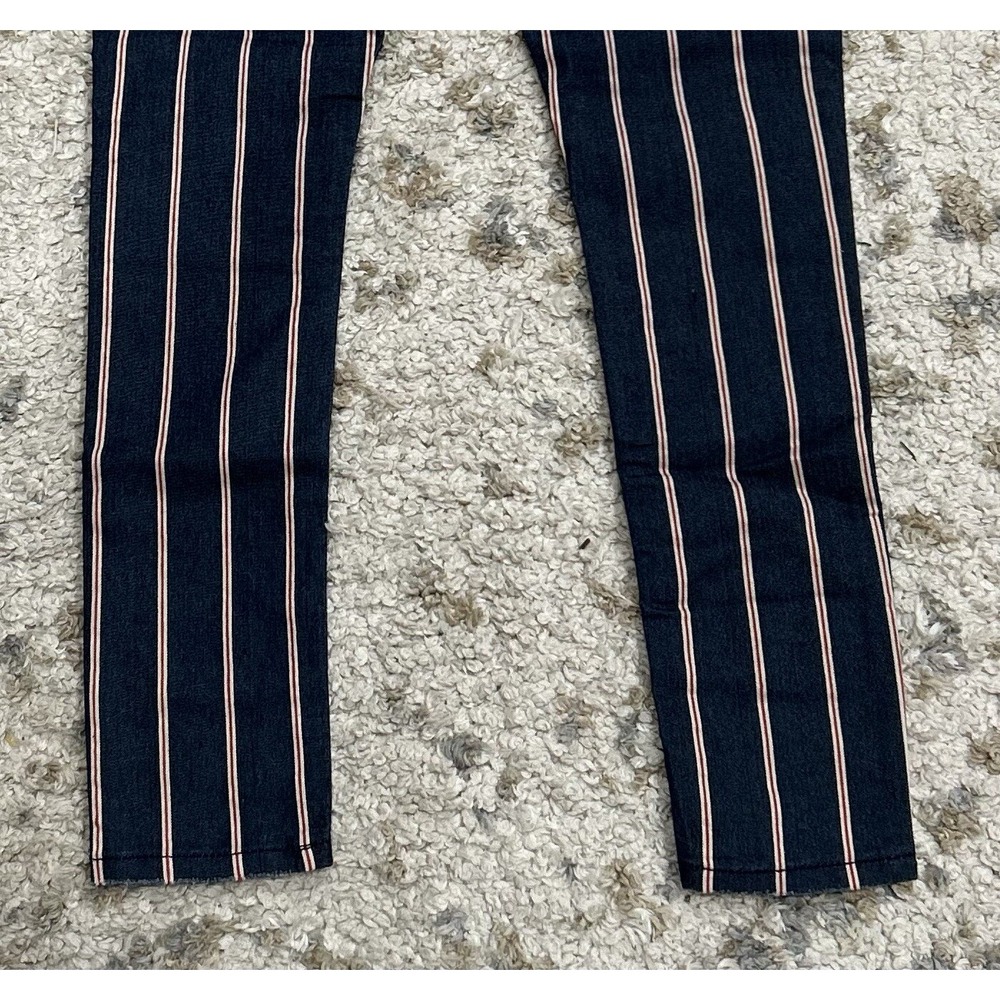 INDIGO REIN Junior's Jeans Size 3 Pockets Ankle Length High Rise Striped NWT - Picture 6 of 10